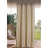Linder Tenda da esterno idrorepellente - tessuto e tinto in Francia - Finitura occhielli a canna di fucile antiossidante - Colore sabbiato melange - Dimensioni 140 x 265 cm - 100% polipropilene