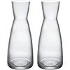 Bormioli Rocco Rocco Bormioli BRL215 Caraffa Ypsilon Transparente - 1 Litro - in Vetro Star Glass (Confezione da 2)
