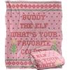 LOGOVISION Elf What'S Your Favorite Color Coperta super morbida al tatto setoso - 152 x 127 cm