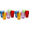 Guzzini - Happy Hour, set di 12 bicchieri alti - Ø8 x h12 cm - Capacità: 420 cc - 07230652