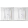 Douceur d'Intérieur - Coppia di tende dritte con passanti, 2 pezzi, 70 x 200 cm, in voile, sabbia bianca candida (Confezione da 2)