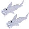 BESPORTBLE 2 Pezzi Costume Comodo per Animali Domestici Costume da Squalo Lucertola Vestiti Creativi