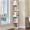 YITAHOME Libreria girevole 30 x 30 x 145 cn, Divisorio, Libreria, girevole a 360°, con 5 Livelli