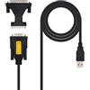 NANOCABLE Convertitore da USB a seriale per stampante, tipo A/M-RS232 DB9/M DB25/M, maschio-maschio, nero, 1.8 mts