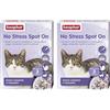 Beaphar No Stress Spot On Gatto, Calmante Gatto, 3 Pipette, Azione Calmante e Rilassante, Agisce in 1 Ora, per Un Ambiente Calmo e Senza Stress (Confezione da 2)