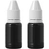 OUYOOLE Inchiostro per timbri con nome, 2 pezzi da 5 ml, inchiostro di ricarica, ideale per timbri per vestiti (nero)