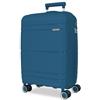 Roll Road Universe - Valigia da cabina blu, 39 x 55 x 21 cm, rigida, 2,4 kg, chiusura TSA in polipropilene, 2,4 kg, 37 l, bagaglio a mano, blu, Taglia unica, Valigia cabina