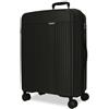 Movom Valigia grande nera 53 x 78 x 31 cm Rigido 4,58 kg Chiusura TSA Polipropilene 4,58 kg 108LExtensibile, Nero, Taglia unica, Valigia grande