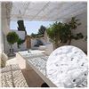 DLLY Rete Mimetica Bianca, Terrazzo Tenda, Rete Mimetica per Il Giardino, All'aperto, Camping, Cortile, Schermo di Segretezza, I Bambini La Tenda,4x5m(13.1 * 16.4ft)