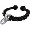 ScSPORTS® Corda per Tricipiti - 100/85/68 cm, in Nylon, Antiscivolo, Tappi Gommati, Intrecciato - Cavo per Bicipiti, Tricep Rope, Push Pull Down, LAT Machine, Palestra (85 cm)