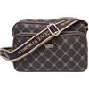 COVERI COLLECTION Borsa Donna Spallaccia Francesina in Ecopelle Stampa Personalizzata Multitasche Tracolla Regolabile in tessuto Personalizzato Art.8006 Dimensioni: 27 X 19 X 11 Marchio Coveri (MARRONE)