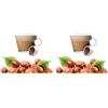 KICKKICK Nocciolino 50 Capsule Compatibili Lavazza Espresso Point - Cialde alla Nocciola - Caffe Kickkick (Confezione da 2)