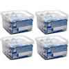 Galatine - Caramelle al Latte Incartate Singolarmente, Vaschetta di Tavolette al Latte, Formato Convenienza - Barattolo da 1 Kg (Confezione da 4)