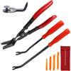 LPZMPZ Utensile a leva per smontaggio auto, rivestimento della porta, per auto, con leva di bloccaggio, cunei in plastica, set di attrezzi per il rivestimento della porta dell'auto, set di clip