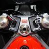 labelbike Adesivo 3D Moto Piastra Forcella Compatibile con Aprilia | RS 660 2020-2025, Sterzo Protezione in Resina, Antigraffio, Decorazione, Made in Italy