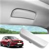 SKTU Custodia per occhiali da auto compatibile con Opel Corsa F/Astra L/Grandland X porta occhiali da sole scatola portaoggetti in materiale ABS bianco