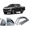 AC WOW 4 deflettori antivento e antipioggia per Mitsubishi L200/Triton/Strada/Warrior per Fiat Fullback 2015 2016 2017 2018 2019 2020 2021 2022 2023