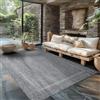 Carpettex Teppich Carpettex Tappeto da Esterno Impermeabile 200x300 (200x290 cm) Grigio - Tappeto Resistente alle Intemperie e Lavabile in Lavatrice - Tappeto per Giardino, Terrazza, Balcone, Campeggio