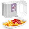 Inoverse KUOB - 1000 Ciotole per Patatine Fritte, Piatti di Carta Usa e Getta, 17 x 10 x 3 cm, Ecologiche, per Currywust e Feste