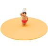 LURCH Il mio coperchio Beach Friends Sam Seagull - Coperchio in silicone unico per bicchieri, senza BPA, lavabile in lavastoviglie, riutilizzabile, in silicone