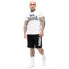 Lonsdale Completo t-Shirt e Pantaloncini da Uomo Regular Fit Mair, Bianco/Nero, Taglia L
