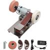Levkitch Mini Levigatrice a Nastro 7 velocità Smerigliatrice a nastro elettrica ucidatrice a nastro per metallo legno fai da te, affilare regolabile da 1° a 45°