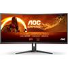 AOC G2 CU34G2XE/BK LED display 86,4 cm (34") 3440 x 1440 Pixel Wide Quad HD LCD Nero, Rosso