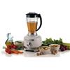 Ariete 1782 Gourmet Pro Moderna, Robot da cucina, Tritatutto 3L, Frullatore 2L, 2 velocità + Pulse, Set di lame + Disco in acciaio inox, Accessorio spremiagrumi, Bianco