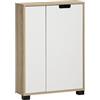 Schildmeyer Highboard Emmik 159449, rovere bianco opaco, 59,8 x 19,5 x 85,2 cm
