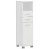 Schildmeyer Palermo 158817 Highboard bianco opaco, 30,3 x 32,6 x 110,5 cm