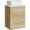 Baikal Mini, Legno Ceramica Melamina 16 Metallo, Natura, Una Puerta TG