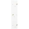 Schildmeyer Bjarne 158678 - Pannello a gancio, 24,5 x 2,6 x 109 cm, colore: Bianco opaco