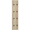 Schildmeyer Emmik 159441 - Pannello con ganci in rovere bianco, 24,5 x 2,6 x 109 cm