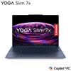 LENOVO YOGA SLIM 7x COPILOT+ PC 14.5" OLED 3K TOUCH SCREEN Snapdragon X Elite X1E-78-100 RAM 32GB-SSD 1TB NVMe-QUALCOM ADRENO GPU-WI-FI 7-WIN 11 HOME (83ED0024IX)