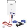 CAMPLUX First 10 Litri Scaldabagno a Gas con Pompa dell'acqua per Doccia Esterna, Campeggio, Butano (28-30mbar) / Propano (37mbar), F10 Pro