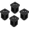Design61 4 tappi filettati, 30 x 30 mm, spessore parete 1-2 mm, con filettatura interna M10