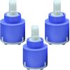 Schläfer 48004 | Cartuccia Rubinetto Miscelatore 35mm di Ricambio in Ceramica per Miscelatore Monocomando K35-A Kerox bassa con 2 piedini, Doccia, lavabo, Bidet, Vasca, Cucina, Bagno da 3 Pz.