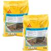 Sika - Sika Monotop 109 Waterproofing, Grigia - Malta cementizia monocomponente - Per muri di fondazione, serbatoi, ecc. - Impermeabilizzante - 5kg (Confezione da 2)