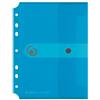 Herlitz Cartellina portadocumenti formato A5, confezione da 6, colore: blu trasparente