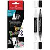 FABER-CASTELL - Pennarelli acrilici Shake & Paint Black Edition, 2 unità