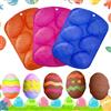 JCOTCL Stampo in silicone per uovo di Pasqua, decorazione pasquale per torte, uova di Pasqua, 3D, in silicone, per uova di Pasqua, per cioccolato, caramelle, caramelle, decorazioni pasquali, 3 pezzi