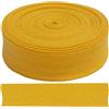 Aerzetix - C77399 - Nastro in sbieco Piegato 9 Metri x 18mm - in Cotone - Colore Giallo Anatra - passamaneria gallone Abbigliamento Cuscini trapunte