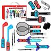 Aceshop 12 in 1 Kit di Accessori per Giochi Sportivi Compatibili per Switch Sports Switch/Nintendo Switch OLED con racchette da tennis Mazze da golf Cinghie per polsi e gambe con spada Skyward (12)