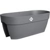 Elho Vibia Campana Flower Bridge 60 - Fioriera - Nero - Balconeesterno - L 59 x W 26 x H 22 cm