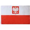 AZ FLAG Bandiera Polonia con Aquila 90x60cm - Bandiera Polacca con Stemma 60 x 90 cm Foro per Asta