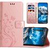 JZASES Cover per Samsung Galaxy S8 Plus, Custodia in Pelle PU con Slot per Schede, Magnetica Portafoglio Cover per Samsung S8 Plus, Oro Rosa