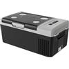EKOJUCE - Frigorifero portatile da 12 volt, frigorifero elettrico da 19 stanze (18 l), frigorifero elettrico da 15 °F, 12/24 V DC e 110-240 V CA per campeggio, camper, incidenti, viaggi, casa
