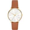 BUREI Orologi da donna moda minimalista analogico in pelle al quarzo impermeabile orologi per le donne