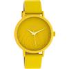 Oozoo Summer Vibes C10602 - Orologio da donna con cinturino in pelle, giallo senape 36 mm, colore: giallo/oro, mittel, cinturino, Giallo/Oro, mittel, Bracciale