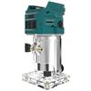 Roadtime Router cordless compatibile con batteria Makita da 18 V (senza batteria), 600 W, 6,35 mm, senza spazzole, con guida dritta, ruota guida e protezione antimuffa, router palmare per la lavorazione del